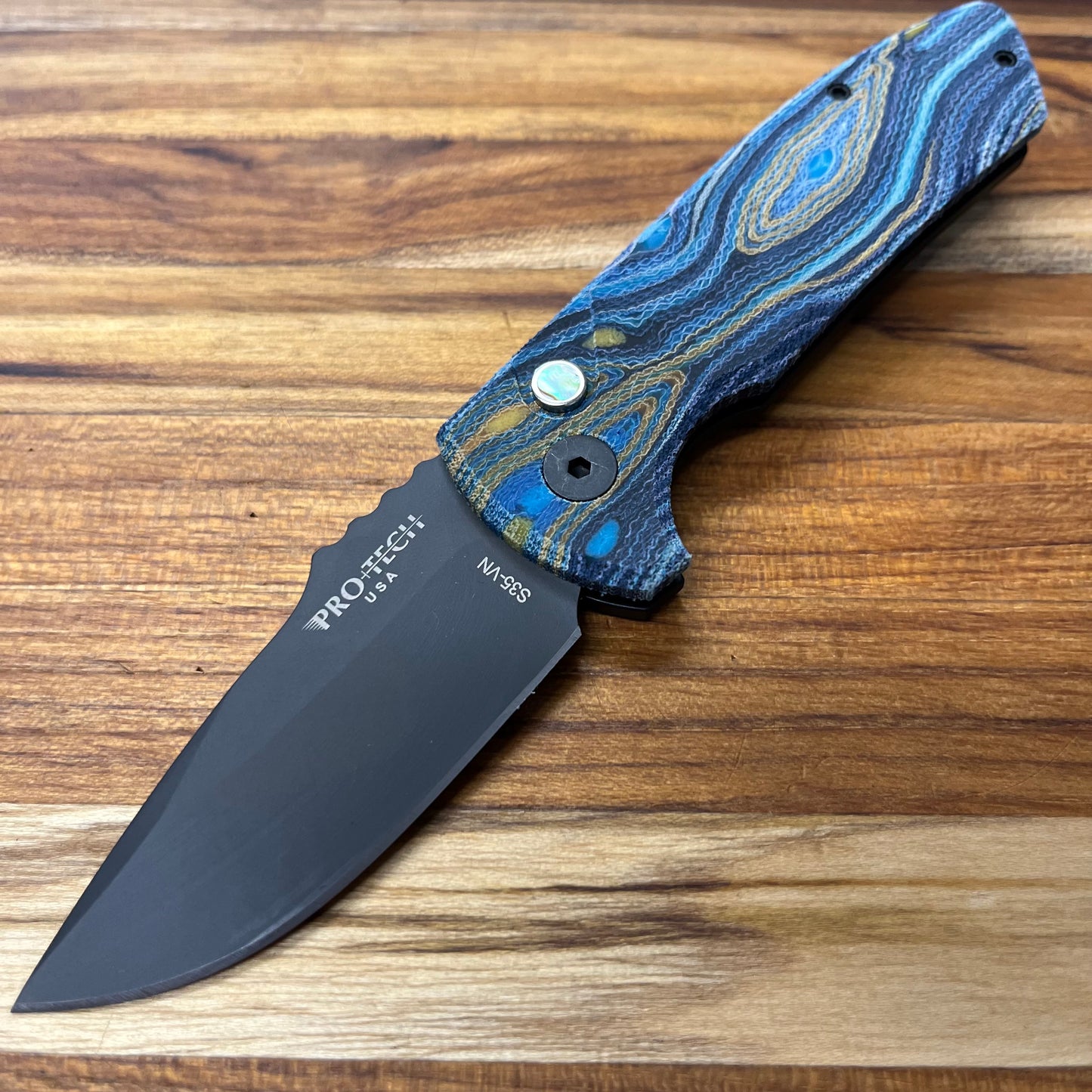 Pro-Tech Custom SBR 2.5" Auto w/ Starry Night G-Carta Handle