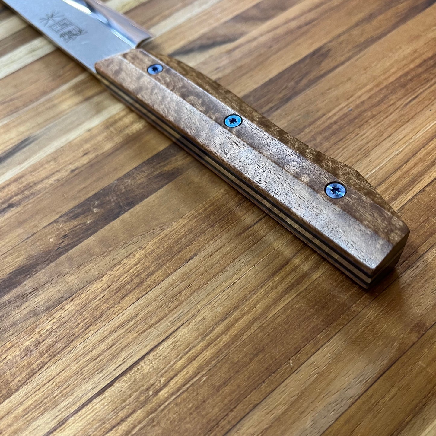 Meglio Semi-Custom 320mm (12.5") Sakimaru Yanagiba w/ Blue Gum Eucalyptus Handle