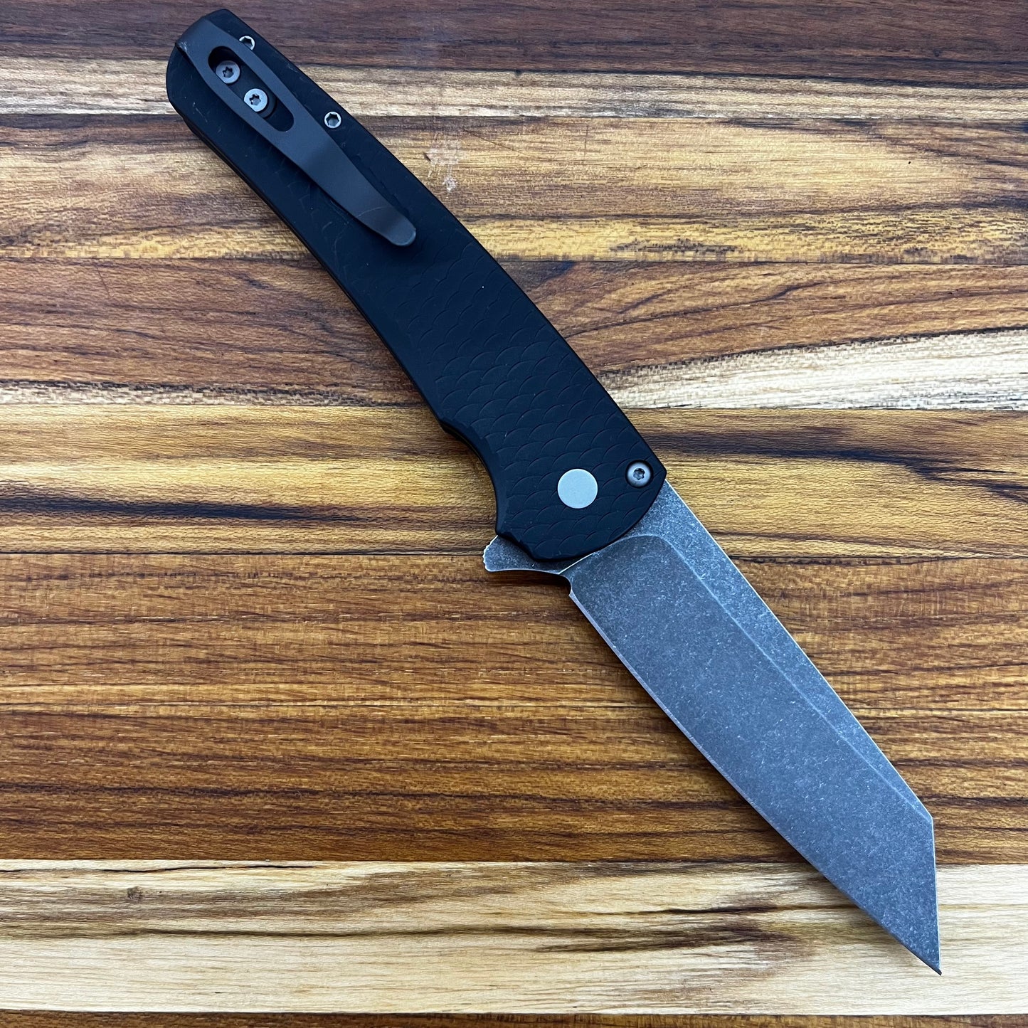 Pro-Tech Malibu 3.25" Flipping Knife w/ Black Dragon Scale Aluminum Handle