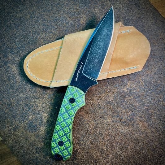 Bradford Knives Guardian 3.2 M390 Textured Green Fixed Blade