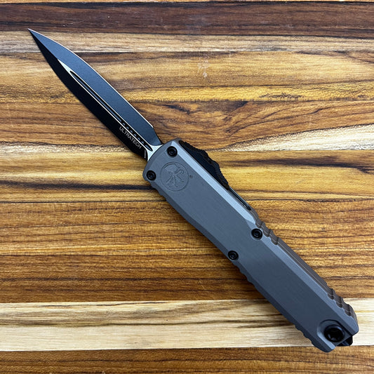 Microtech Ultratech Gen III ZBP D/E 3.5" OTF w/ Natural Clear Aluminum Handle
