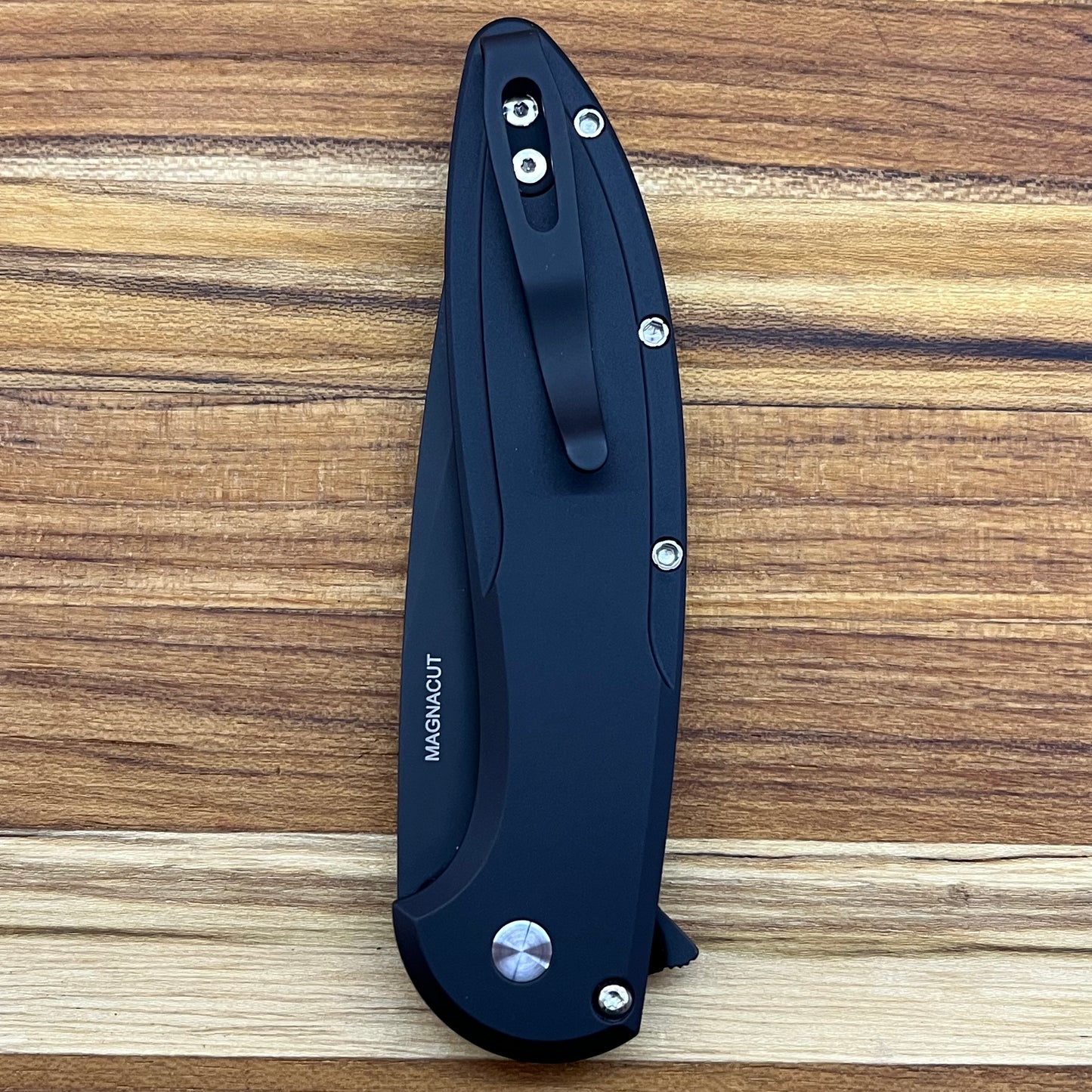 Pro-Tech *Limited Edition* Cambria Flipper 3.5" Folding Knife w/ Mosaic Pin & Maple Burl Inlay