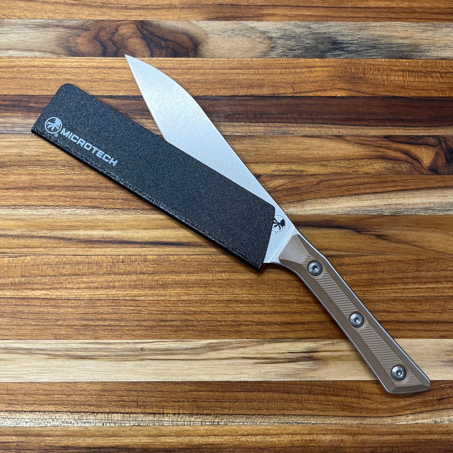 Microtech Culinary 6" Utility Knife w/ Coyote Tan G10 Handle