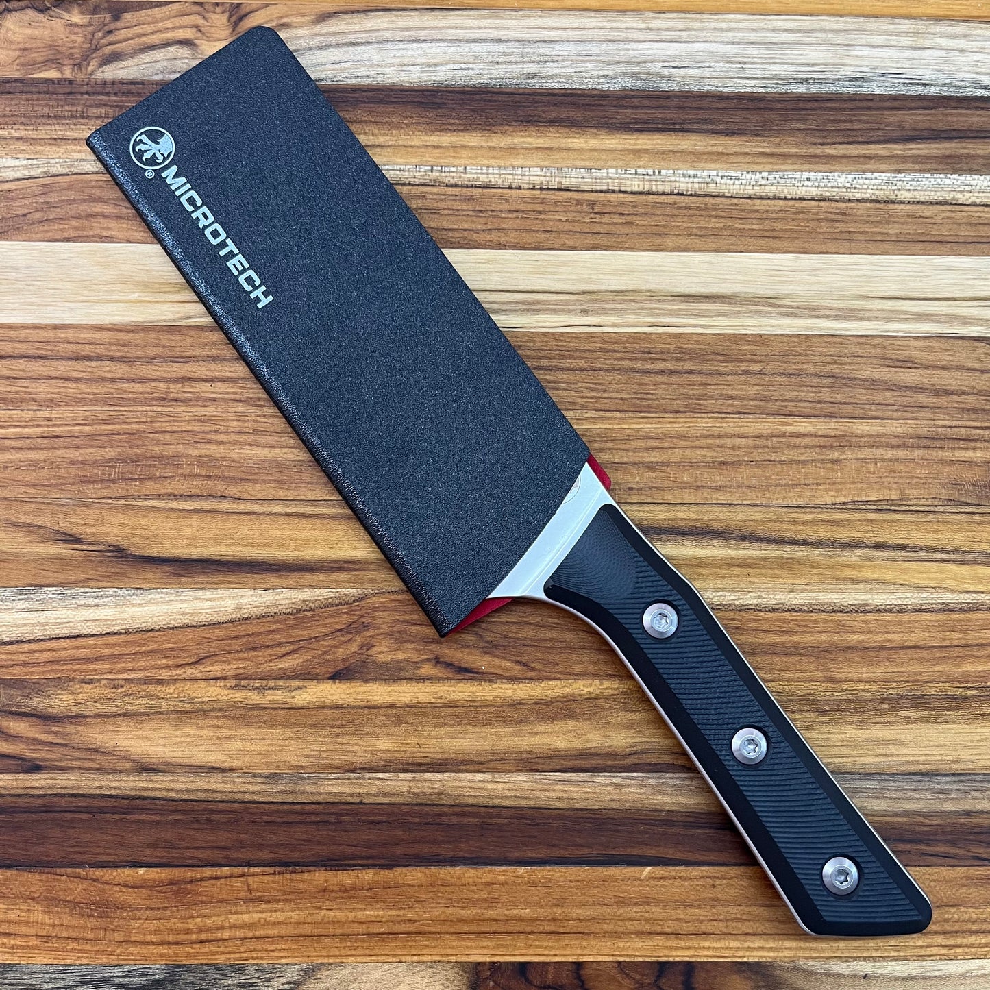 Microtech Culinary 6" Santoku w/ Black G10 Handle