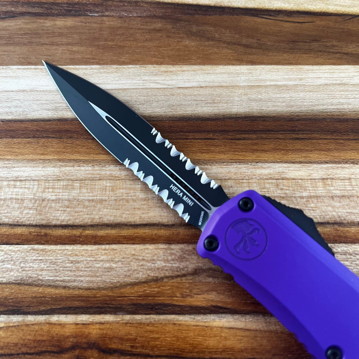 Microtech Hera II Mini 3" OTF w/ Purple Handle