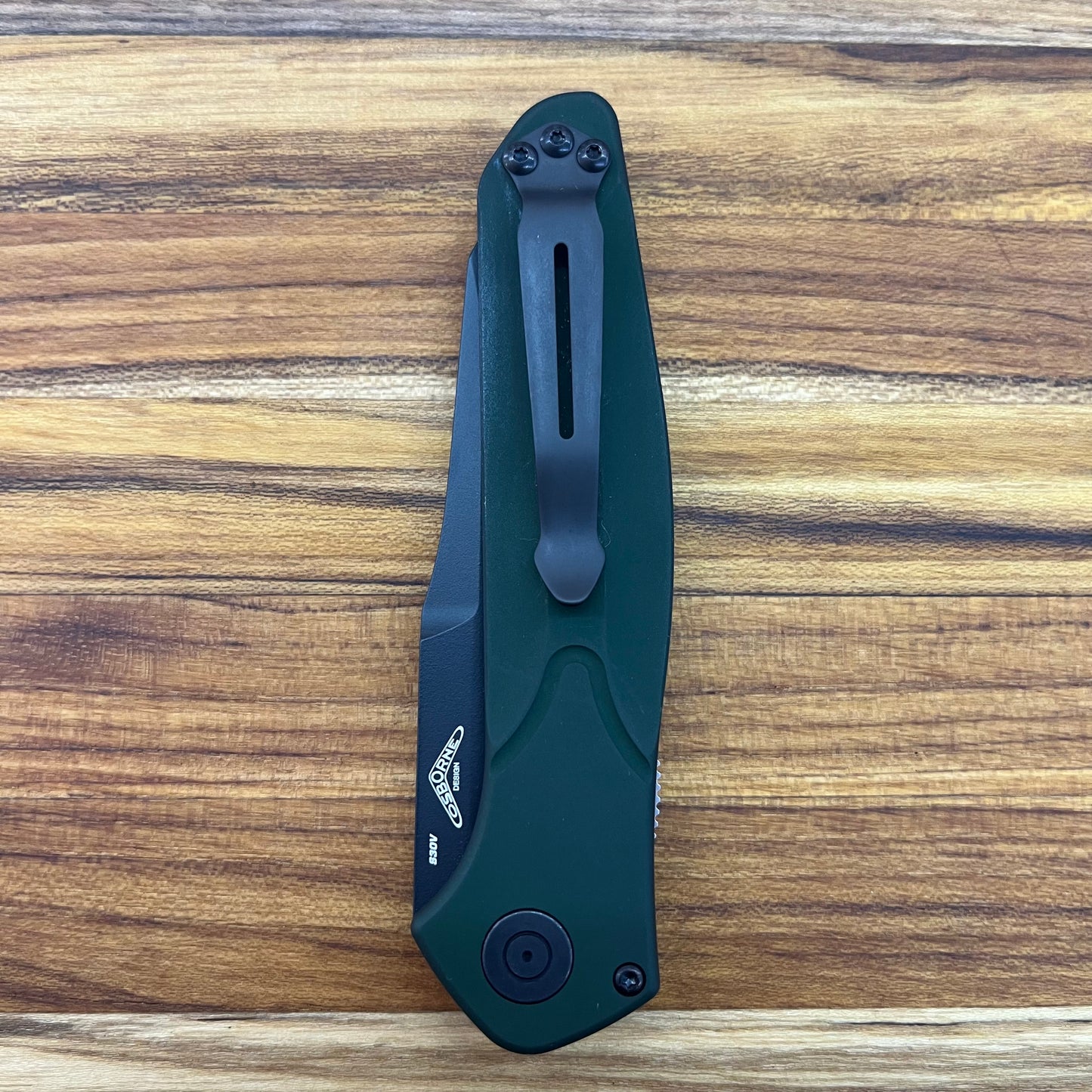 Benchmade Osborne 3.5" Auto w/ Green Aluminum Handle