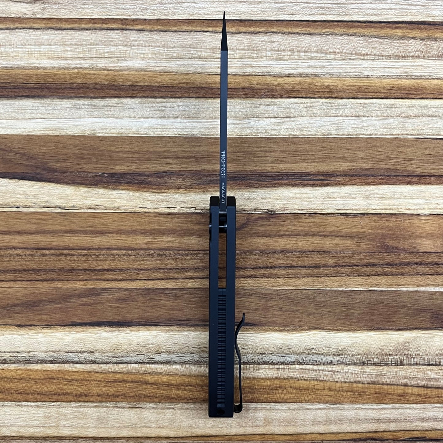 Pro-Tech Malibu 3.25" All Black Flipping Knife w/ Textured Aluminum Handle