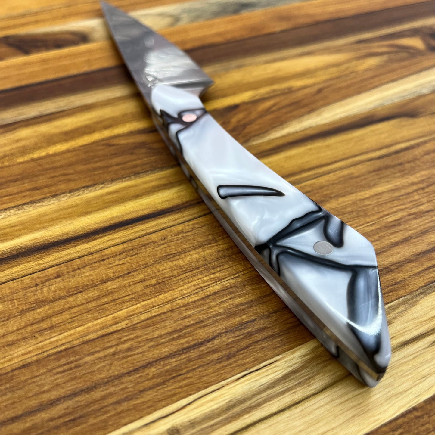 Studio Blade PFDC 4.25" 14C28N Steak Knife w/ Oyster Pearl Kirinite Handle