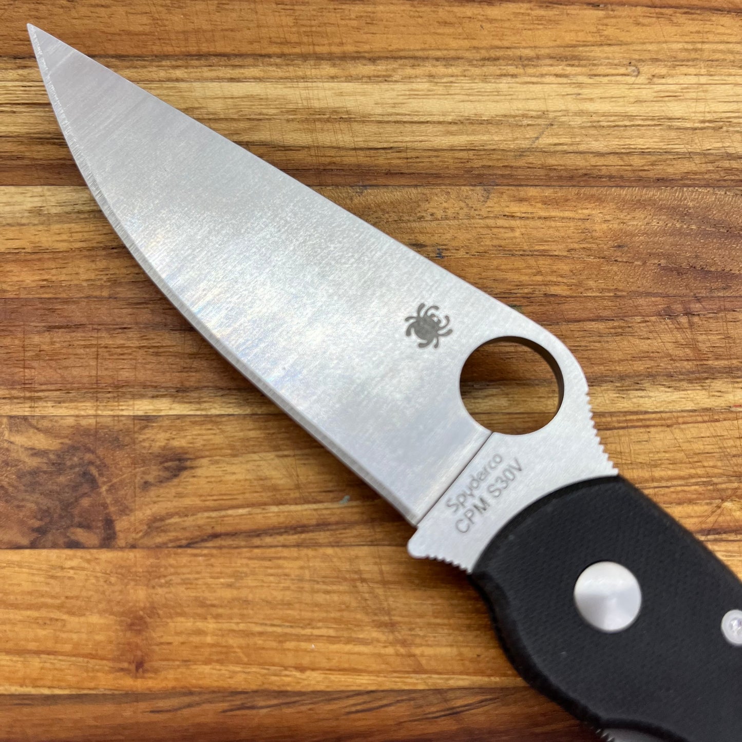 Spyderco Military 4" Folding Knife w/ Black G10 Handle