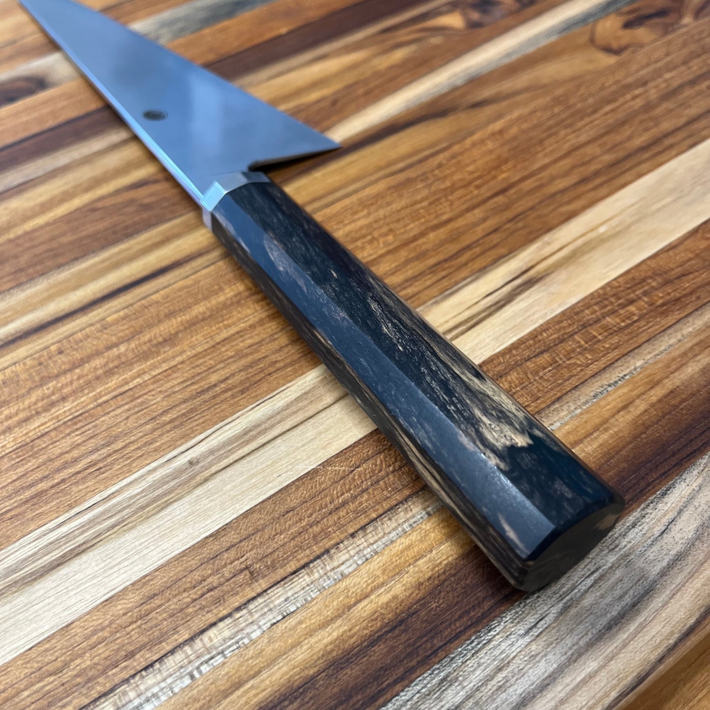Enceladus 210mm (8.25") K-Tip Gyuto w/ Pale Moon Ebony & Titanium Handle
