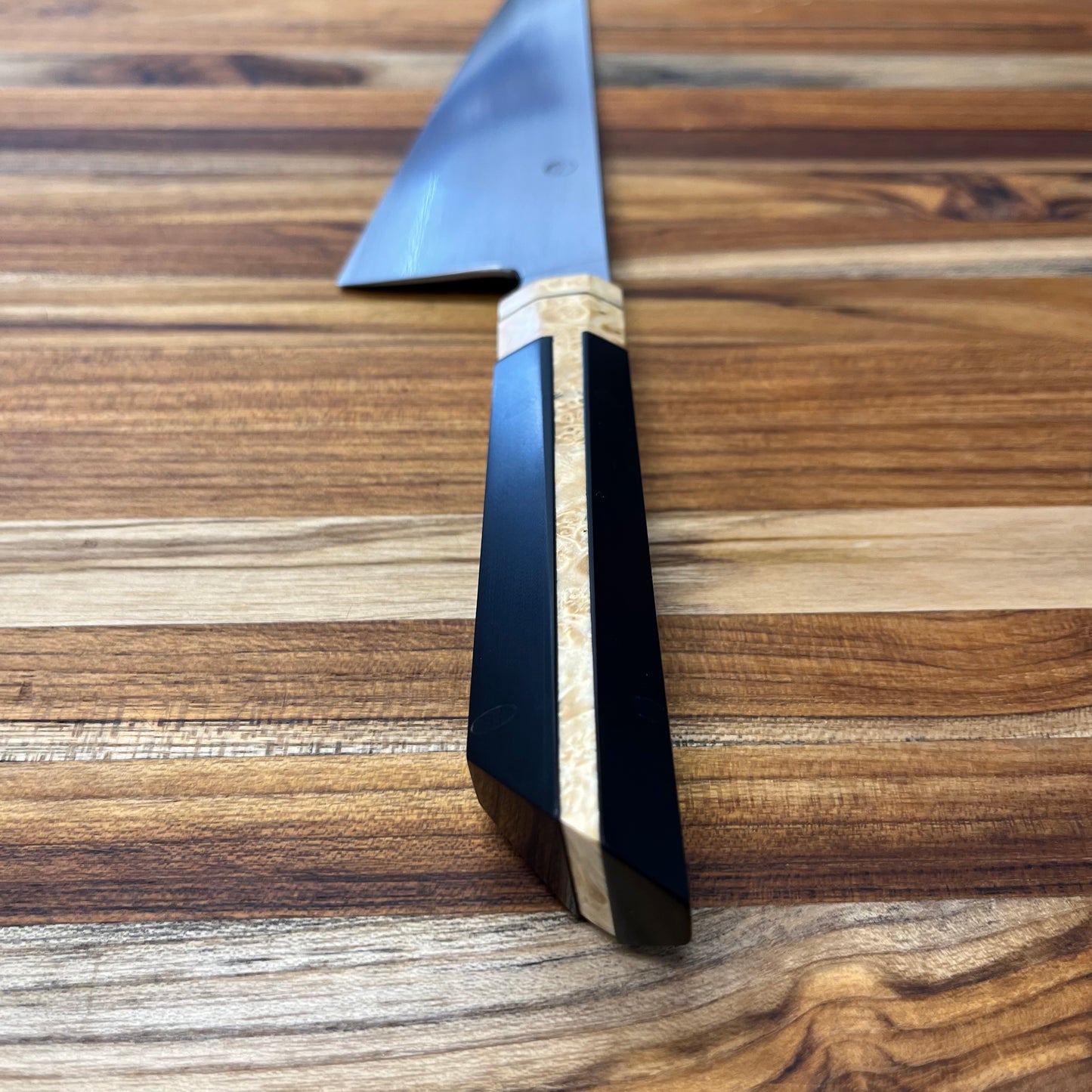 Enceladus 220mm (8.5") K-Tip Gyuto w/ Box Elder & G10 Handle