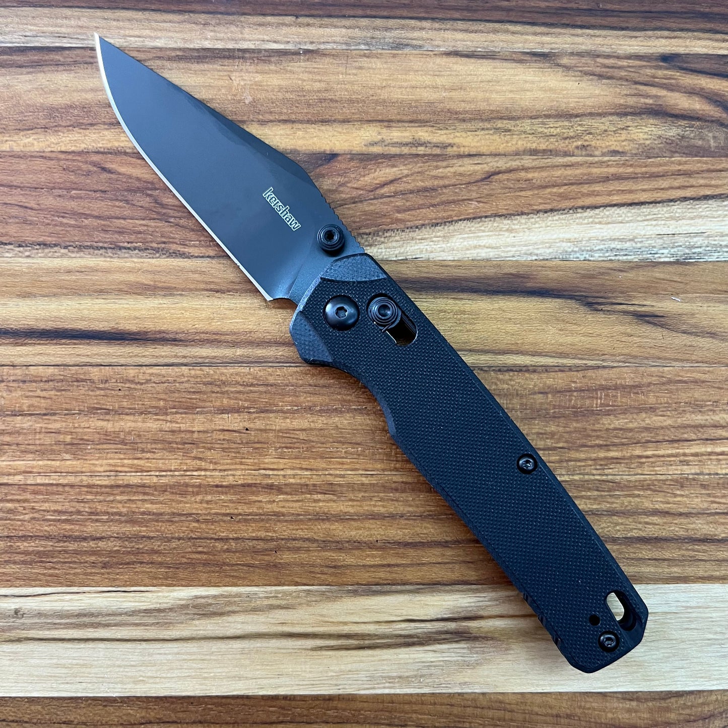Kershaw Bel Air Clip Point 3" All Black Folding Knife w/ G10 Handle
