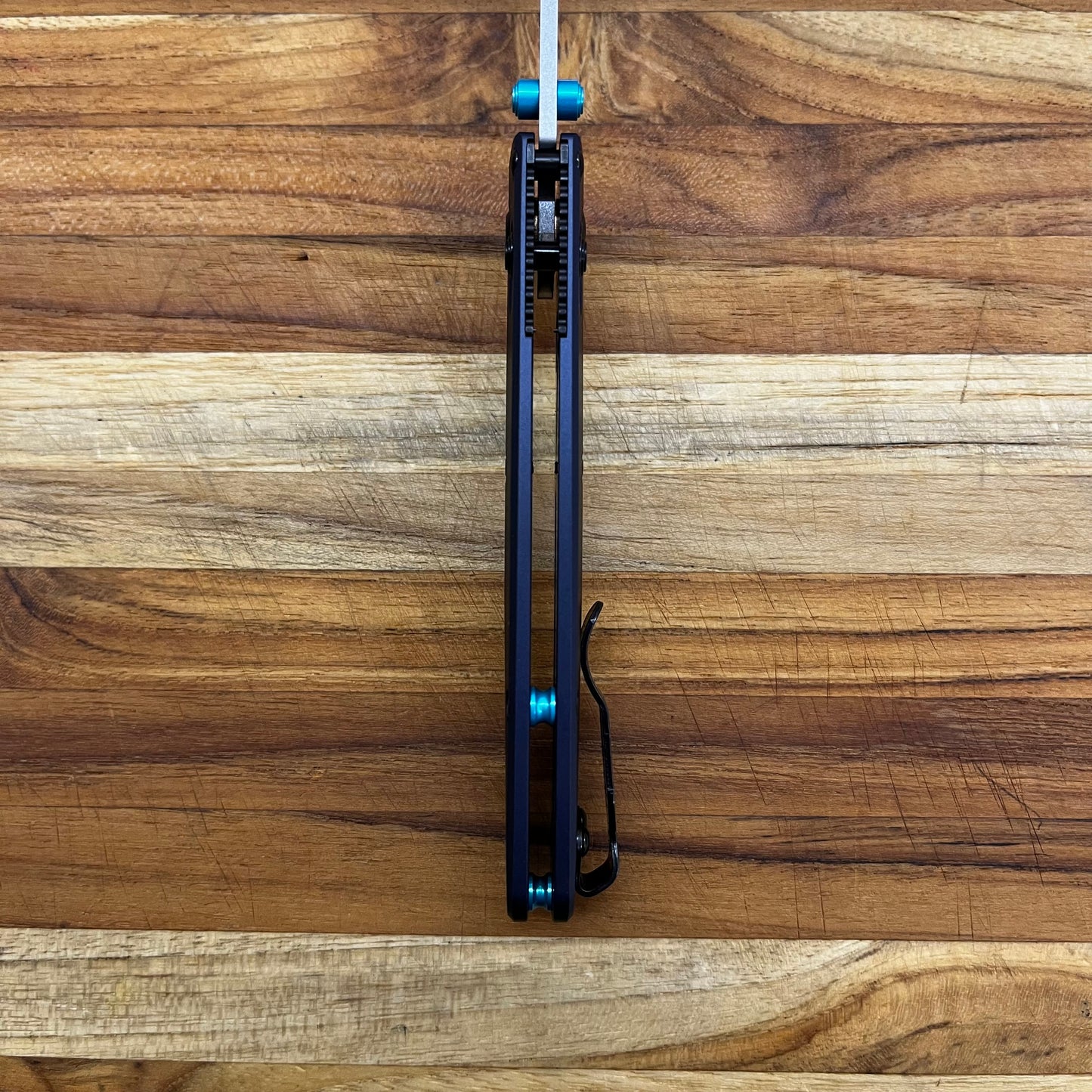 Benchmade Bugout 3.25” Folding Knife w/ Crater Blue Aluminum Handle