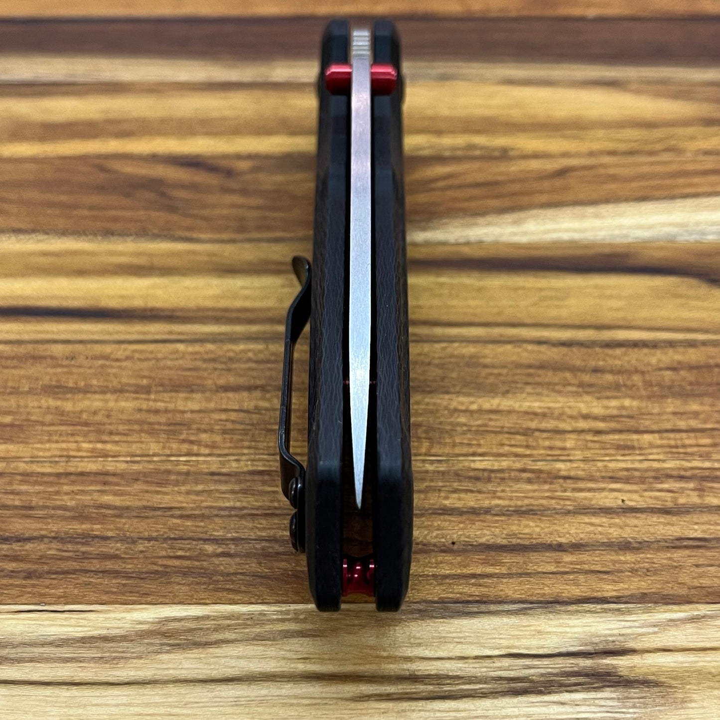 Benchmade Freek 3.5" Folding Knife w/ Carbon Fiber Handle & Red Accents