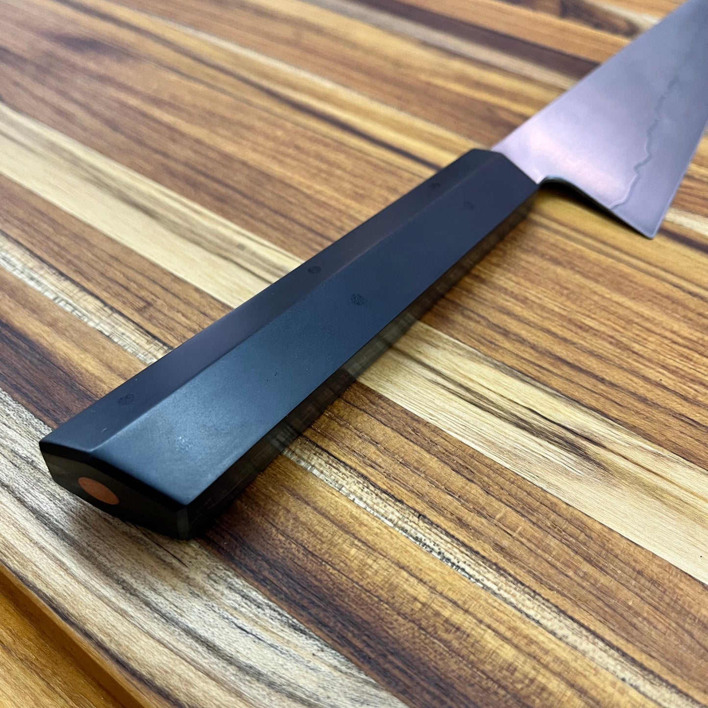 Enceladus 210mm (8.25") K-Tip Gyuto w/ Richlite & Carbon Fiber Handle