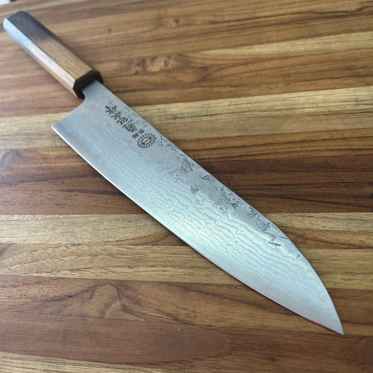 Kikuichi *LIMITED EDITION* Swedish Steel Damascus Nashiji 210mm (8.25") Gyuto