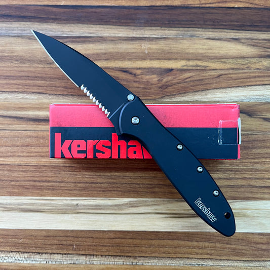 Kershaw Leek (P/S) 3" Flipping Knife w/ Black Blade & Aluminum Handle