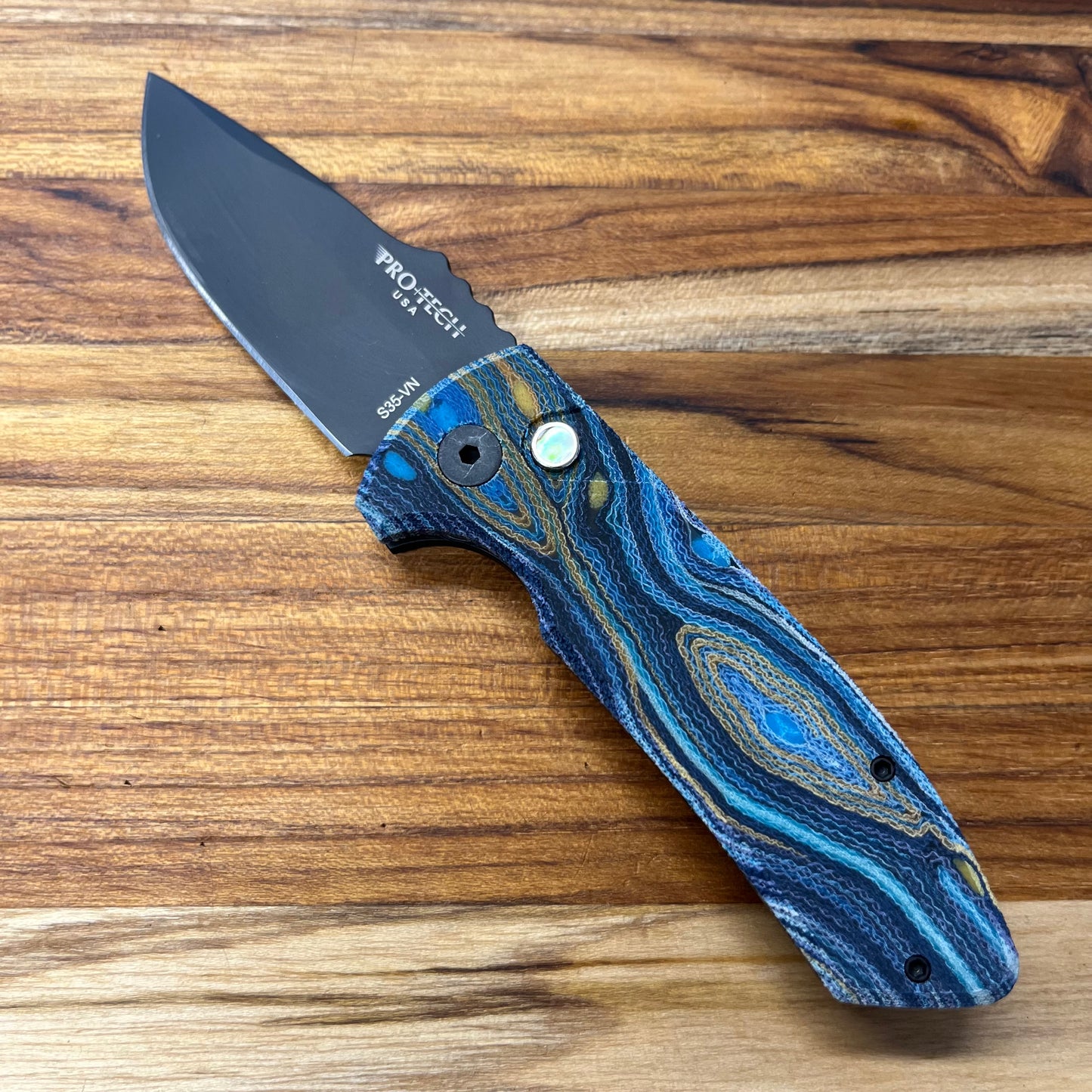 Pro-Tech Custom SBR 2.5" Auto w/ Starry Night G-Carta Handle