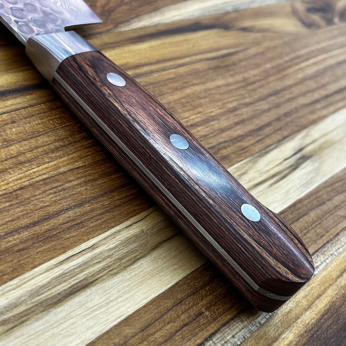 Kikuichi Warikomi Damascus Tsuchime 170mm (7") Nakiri