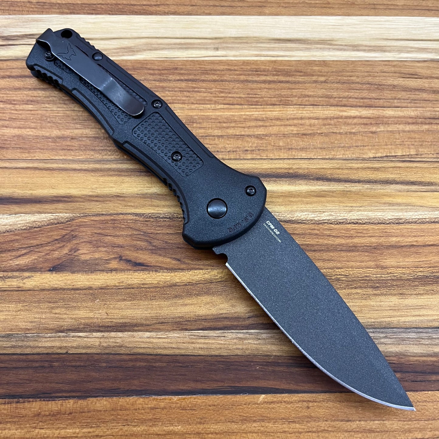 Benchmade Claymore 3.5" Auto w/ Black Grivory Handle