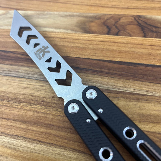 Instaknives Evolution Insta-Kit 5.25" Butterfly Knife w/ Trainer Blade, Parts & Black Handle