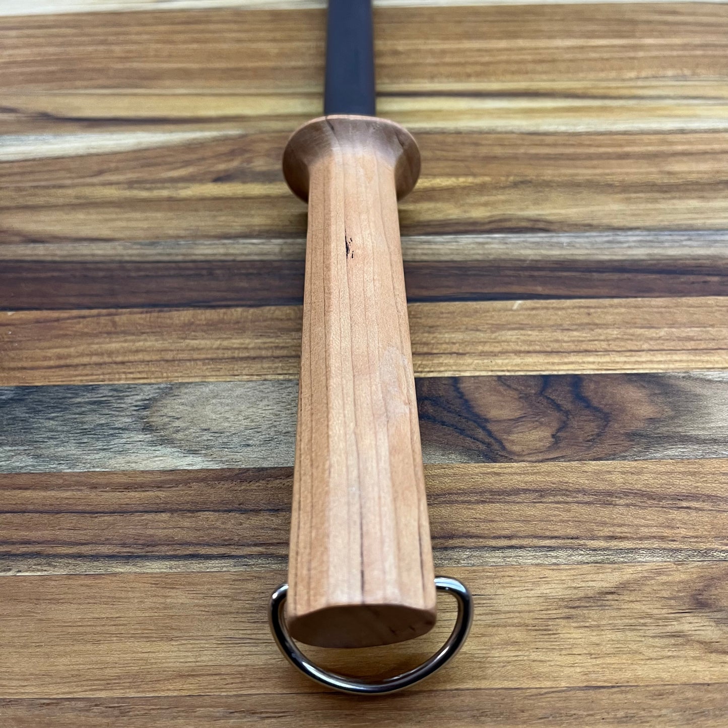 Kikuichi Very Fine Black Ceramic 10.5" Honing Rod w/ Cherry Wood Handle