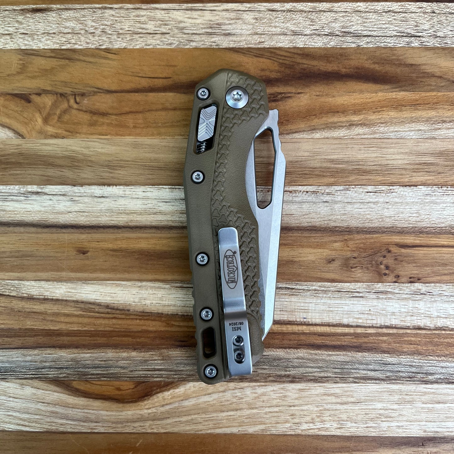 Microtech MSI 3.5" Folding Knife w/ RAM-LOK & Dark Earth Polymer