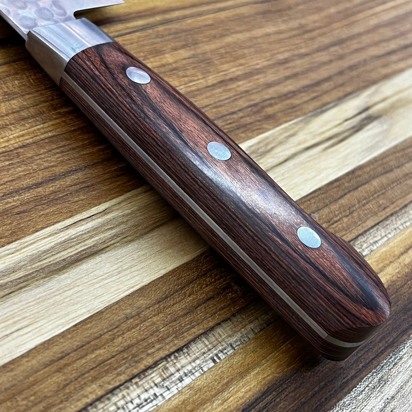 Kikuichi Warikomi Damascus Tsuchime 210mm (8.25") Gyuto