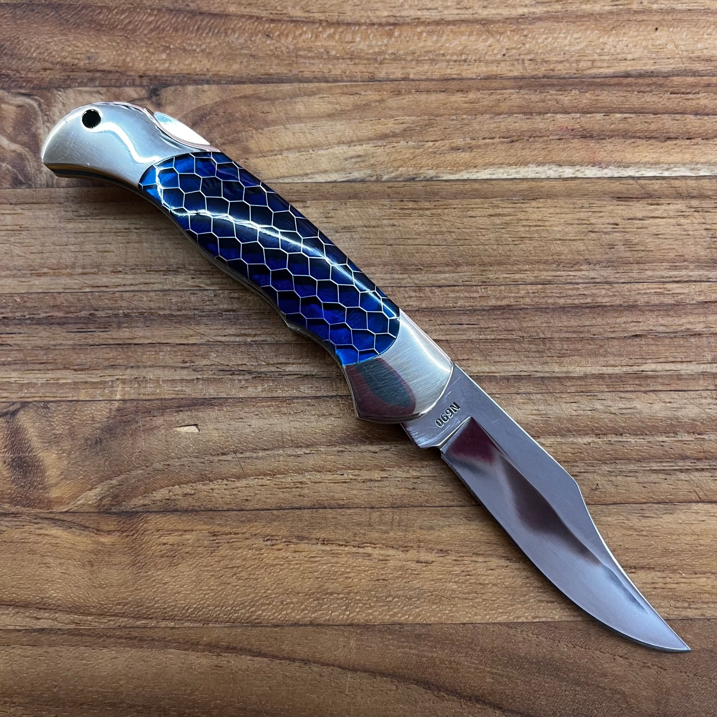 Boker Boyscout 3" Blue Honeycomb