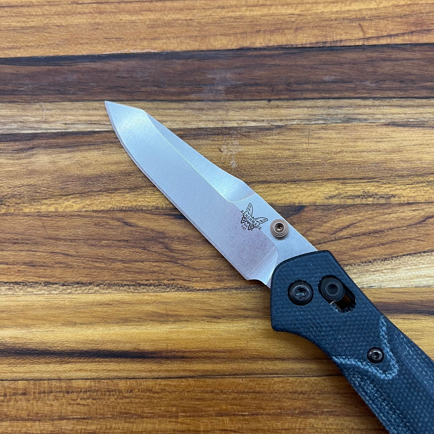 Benchmade Mini Osborne 3" Folding Knife w/ Blue Denim Micarta Handle