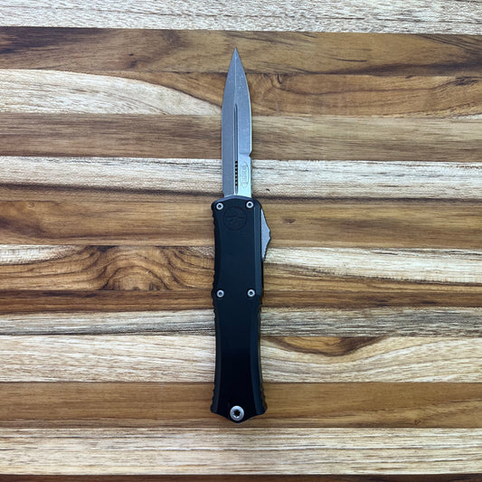 Microtech Hera II Mini D/E Bayonet 3" Apocalyptic OTF Auto w/ Black Handle