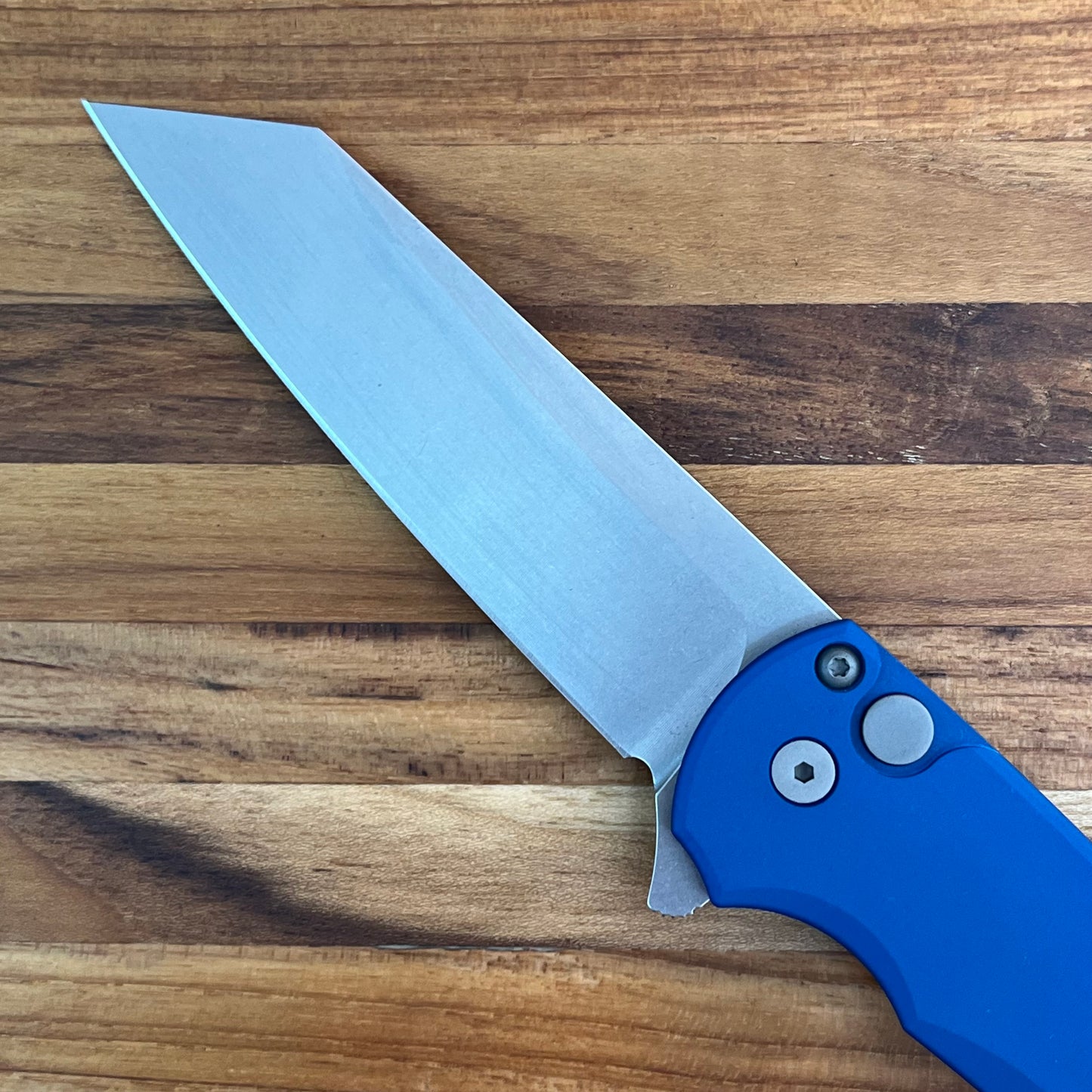 Pro-Tech Malibu 3.25" Flipping Knife w/ Blue Aluminum Handle