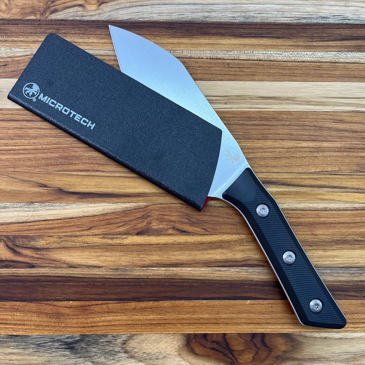 Microtech Culinary 6" Santoku w/ Black G10 Handle