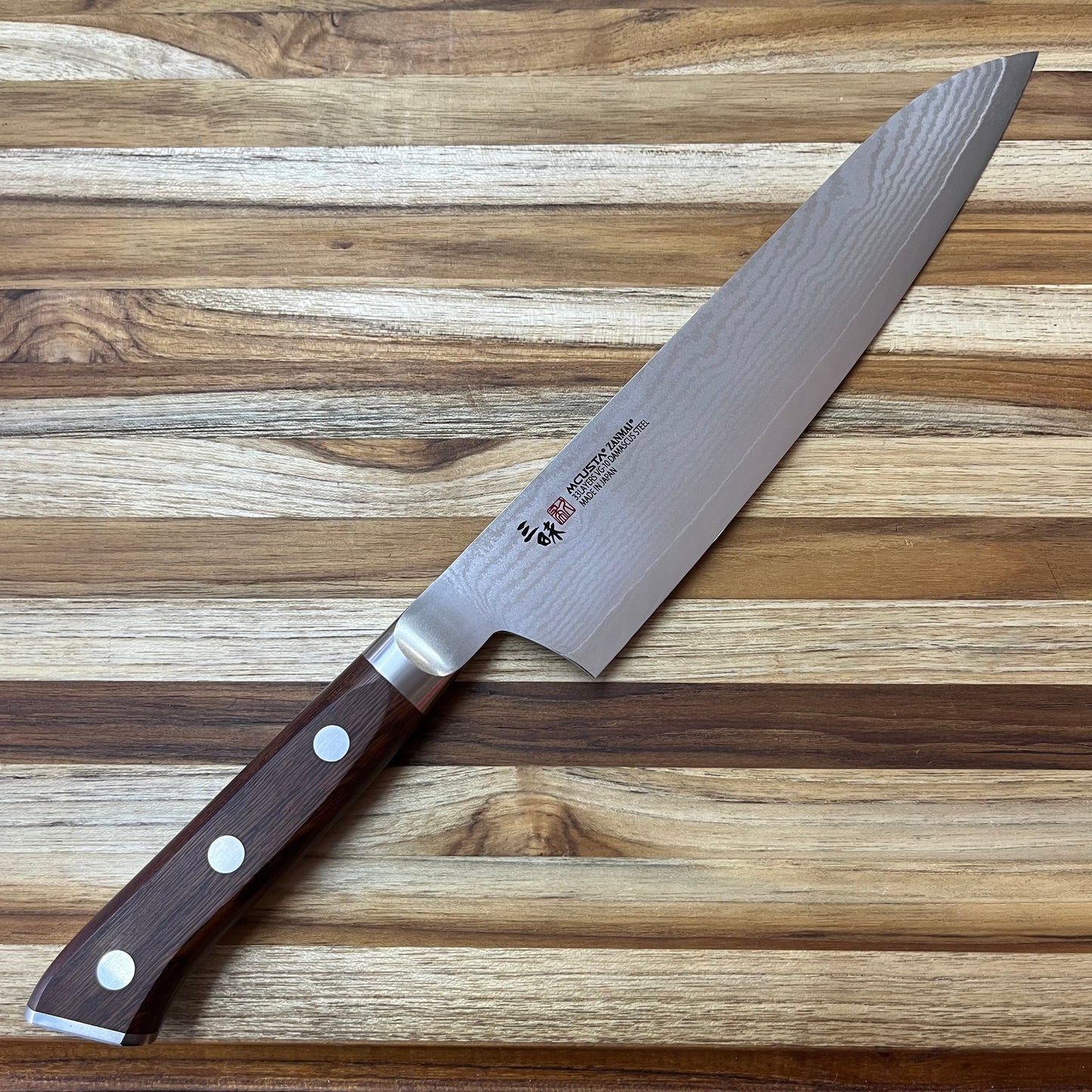 Mcusta Zanmai Classic Premium Damascus Ironwood 210mm (8.25") Gyuto