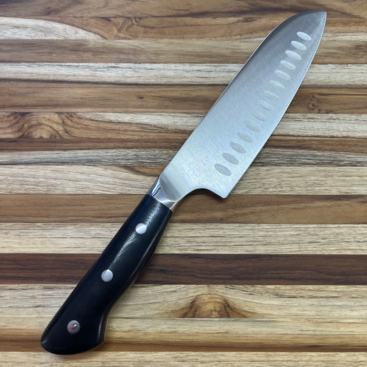 Perfect Edge Cutlery Dragon Ice 7" Santoku w/ Hollow-Ground