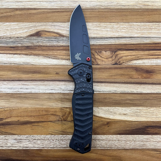 Benchmade PSK 3.5" Folding Knife w/ Carbon Fiber & Black G10 Handle