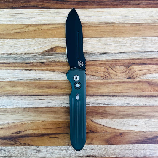 Pro-Tech PDW Invictus 3.5" Auto w/ Green Aluminum Handle