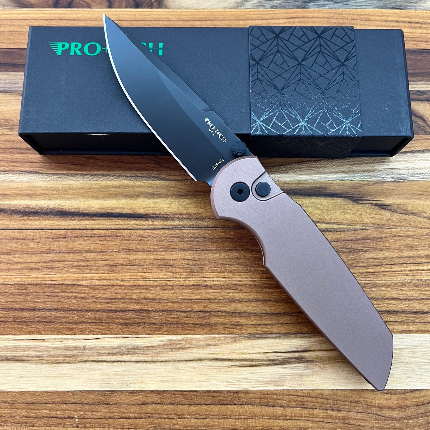Pro-Tech TR-3 Integrity 3.5" Folding Knife w/ Solid FDE Aluminum Handle