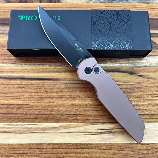 Pro-Tech TR-3 Integrity 3.5" Folding Knife w/ Solid FDE Aluminum Handle
