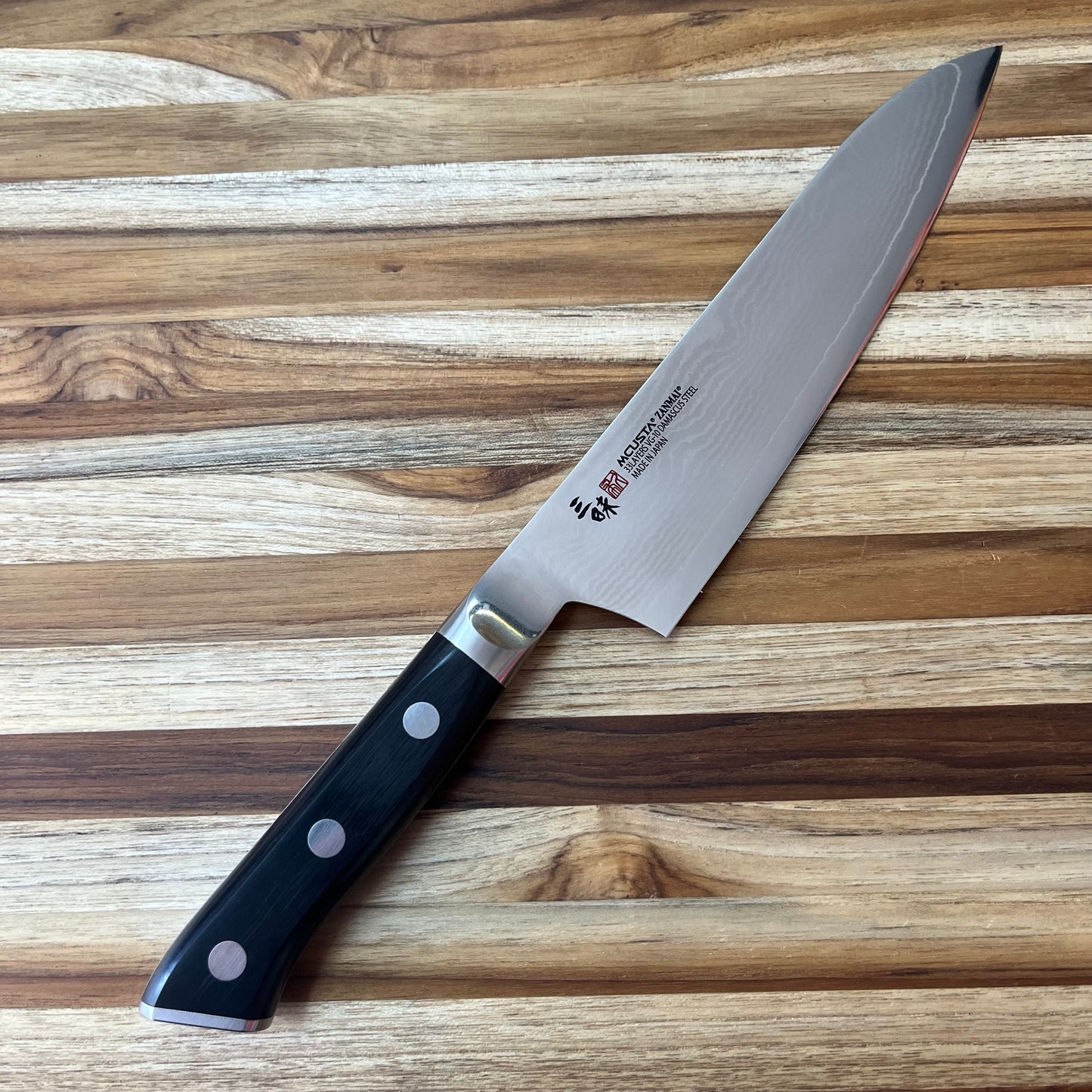 Mcusta Zanmai Classic Damascus Pakka 180mm (7") Gyuto
