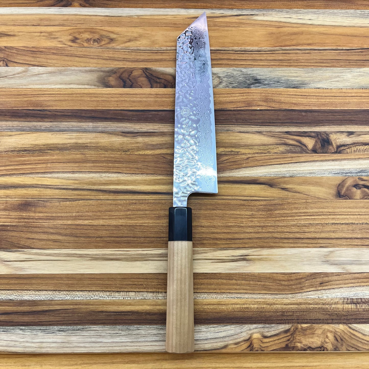 Kikuichi 67 Layer Mirror Damascus Tsuchime 210mm (8.25") Kiritsuke