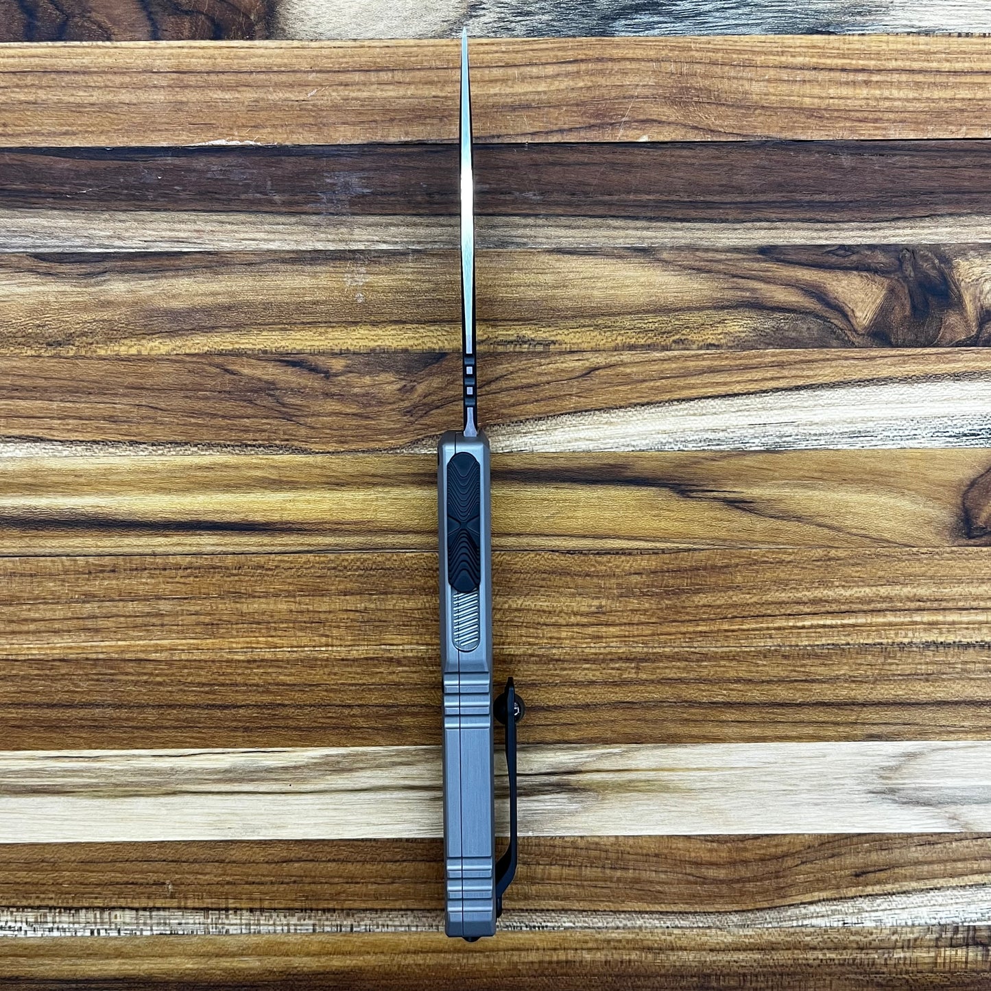 Microtech Ultratech Gen III ZBP S/E 3.5" OTF w/ Natural Clear Aluminum Handle