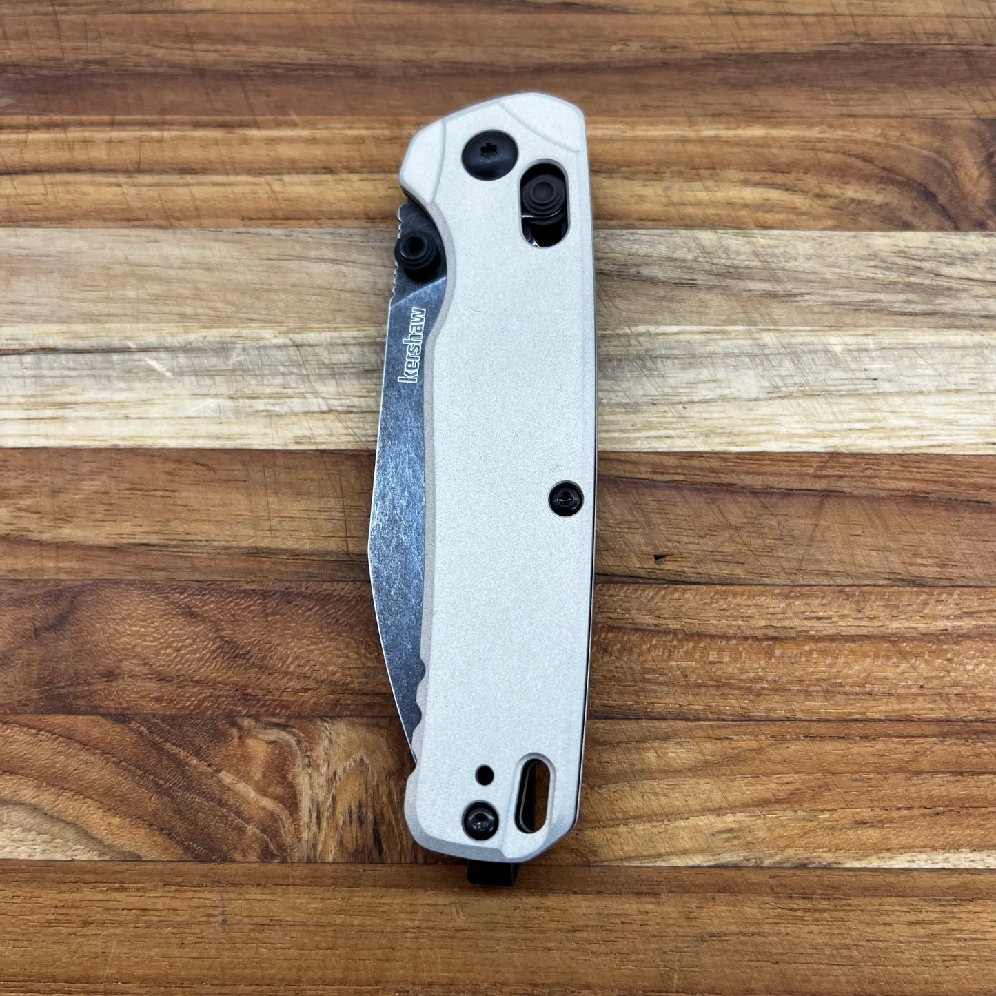 Kershaw Bel Air 3" Folding Knife w/ Bright Nickel Aluminum Handle