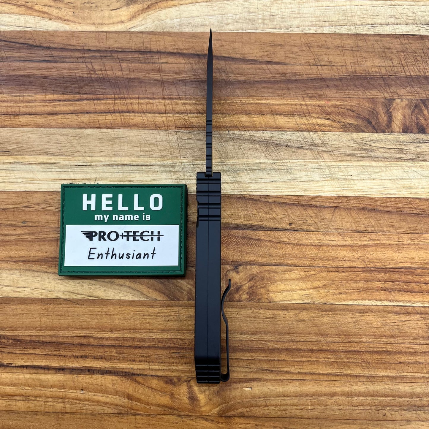 Pro-Tech Strider PT+ 2.5" All Black Auto w/ Textured Aluminum Handle