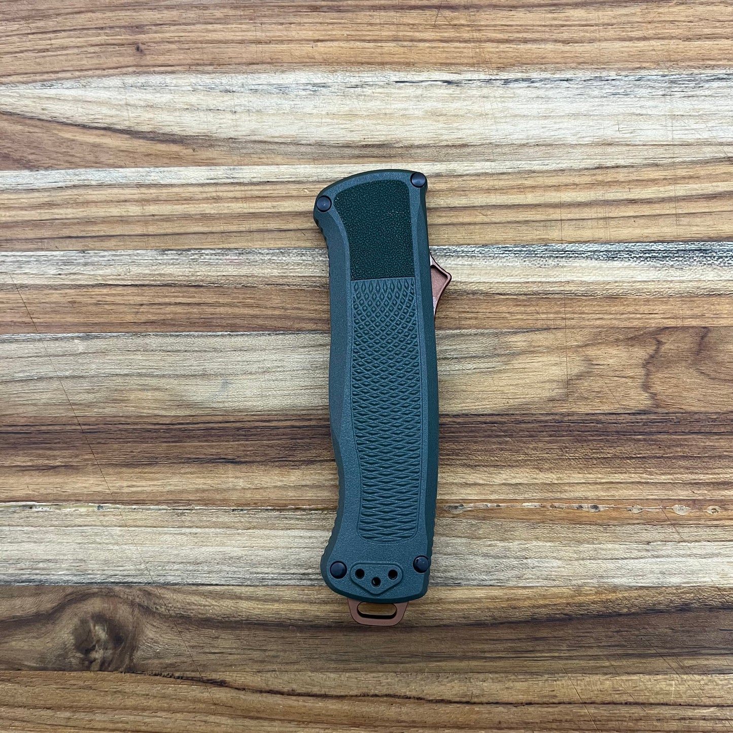 Benchmade Shootout 3.5" OTF w/ Taiga Green Grivory Handle