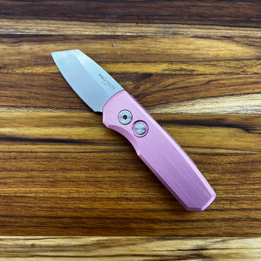 Pro-Tech Runt 5 2" Auto w/ 20CV & Pink Aluminum Handle