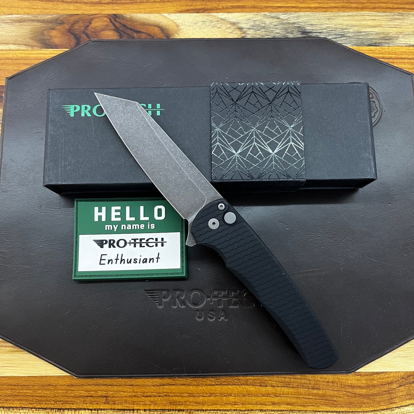 Pro-Tech Malibu 3.25" Flipping Knife w/ Black Dragon Scale Aluminum Handle