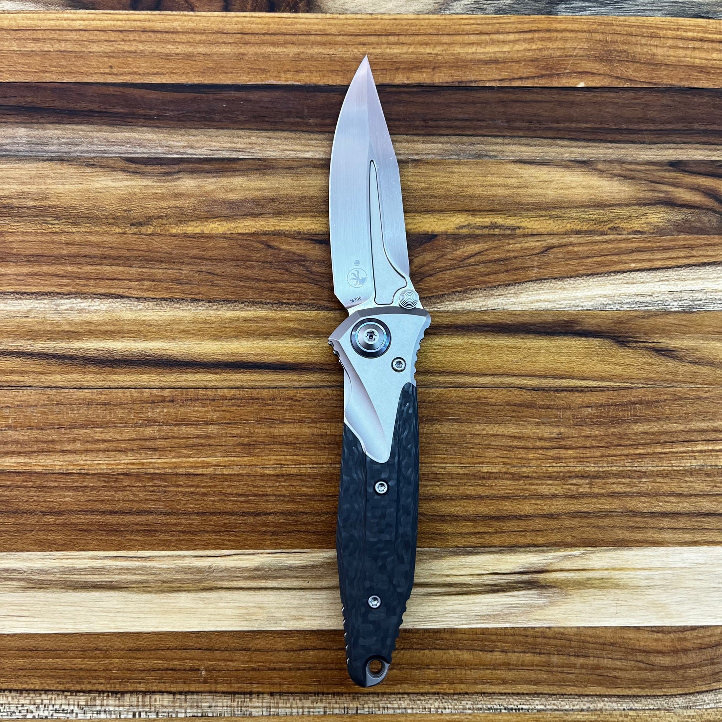 Microtech Socom Bravo Mini 3.5" Folding Knife w/ Ti Pivot & Titanium/Carbon Fiber Handle