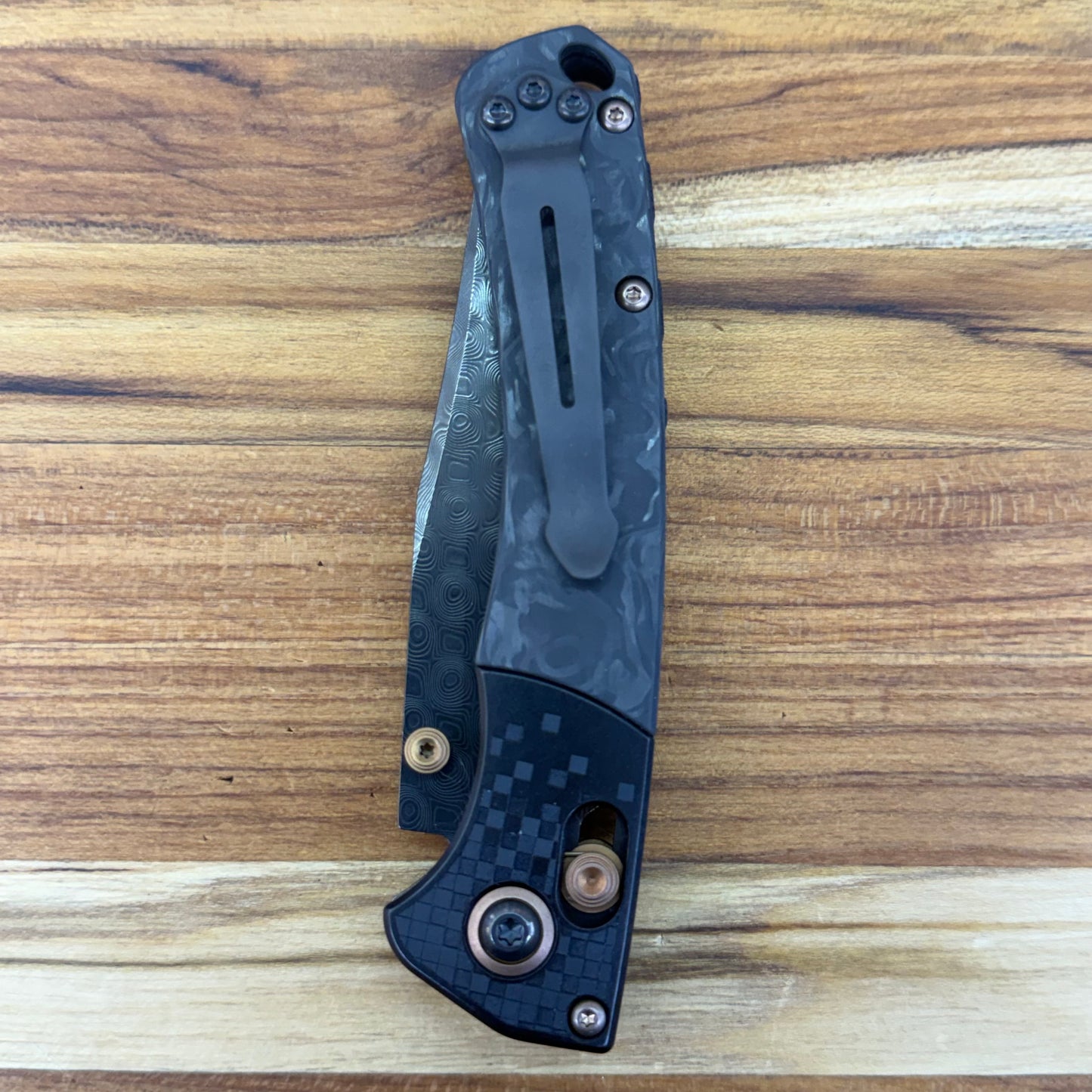 Benchmade Limited Edition Mini Crooked River 3.5" Folding Knife w/ Textured Aluminum & Carbon Fiber Handle