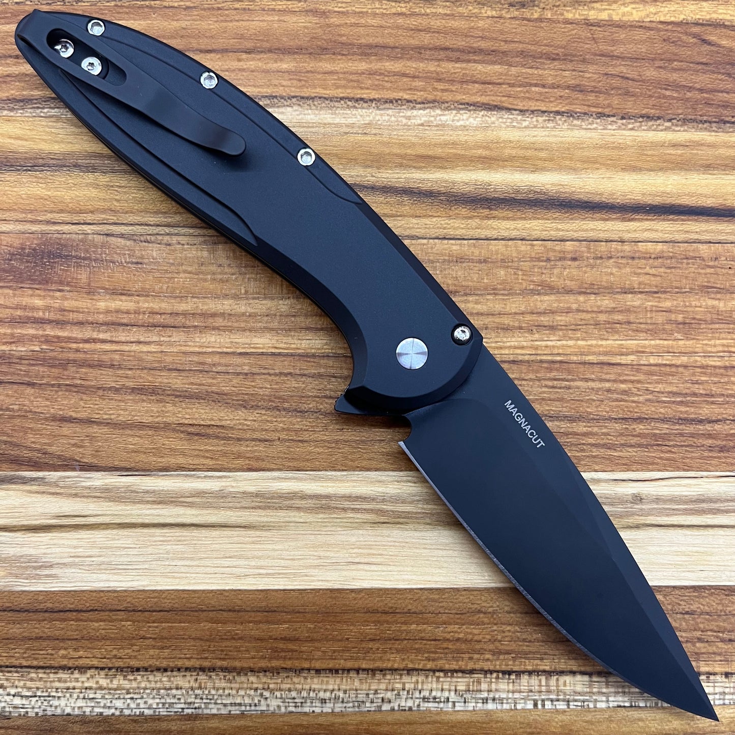 Pro-Tech *Limited Edition* Cambria Flipper 3.5" Folding Knife w/ Mosaic Pin & Maple Burl Inlay